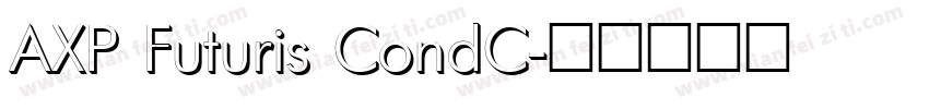 AXP Futuris CondC字体转换